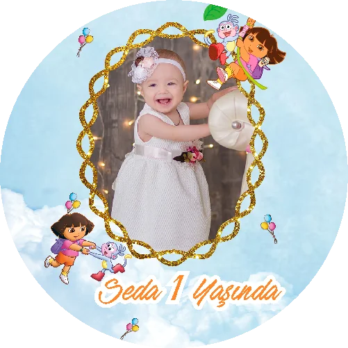 Dora Temalı Yuvarlak Açacak Magneti